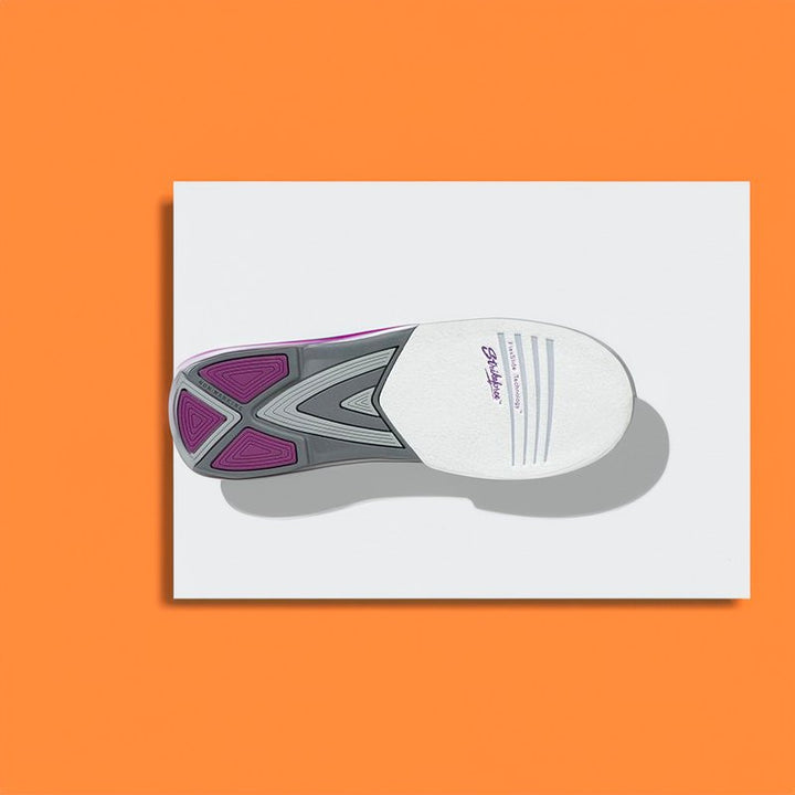 Chaussure bowling KR Elevate Blanc et Violet - Bowling Stars