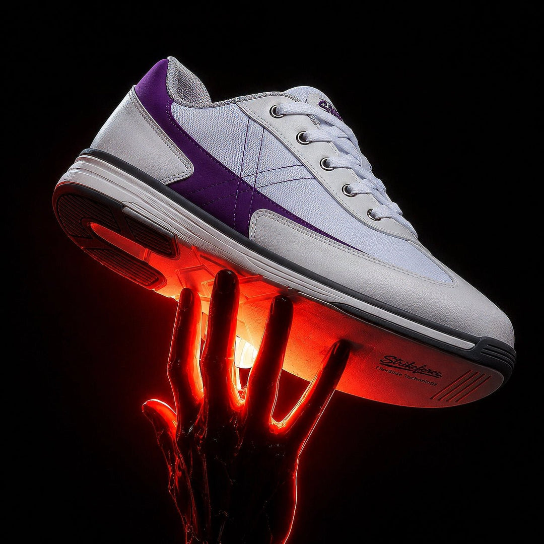 Chaussure bowling KR Elevate Blanc et Violet - Bowling Stars