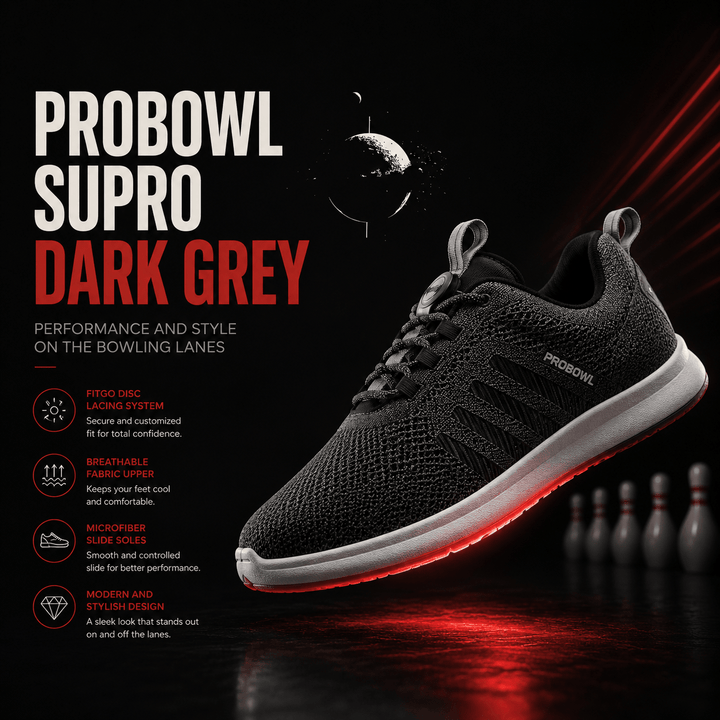 Chaussure de Bowling PROBOWL SUPRO DARK GREY - Bowling Stars