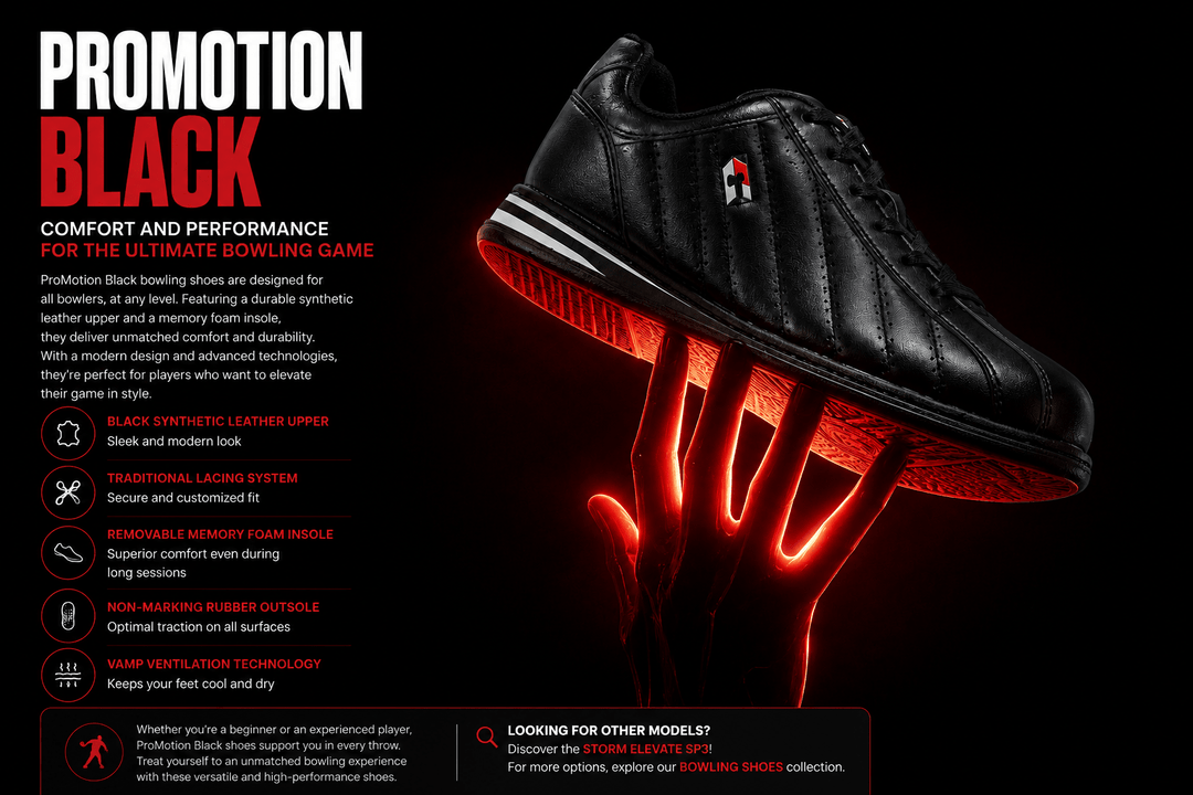 Chaussure de bowling ProMotion Black - Bowling Stars
