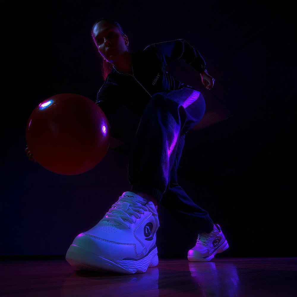 Chaussure de bowling StrikeFlow Vortex White/Navy - Bowling Stars
