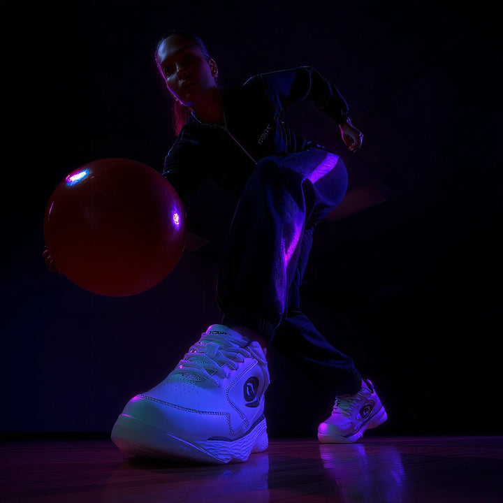 Chaussure de bowling StrikeFlow Vortex White/Navy - Bowling Stars