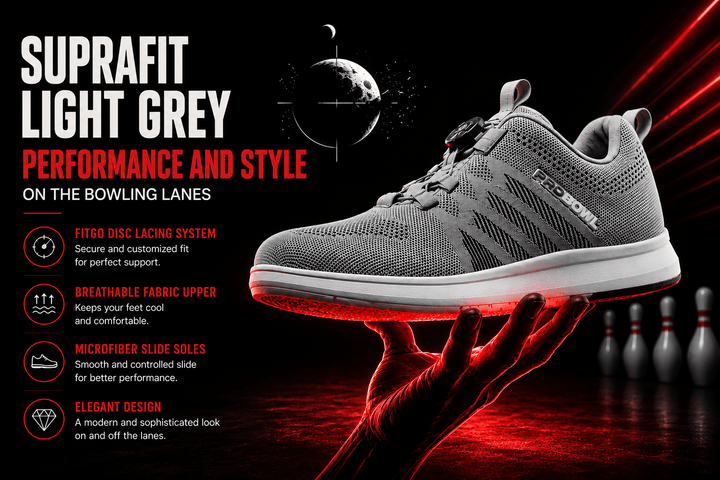 Chaussure de Bowling Suprafit light gris - Bowling Stars