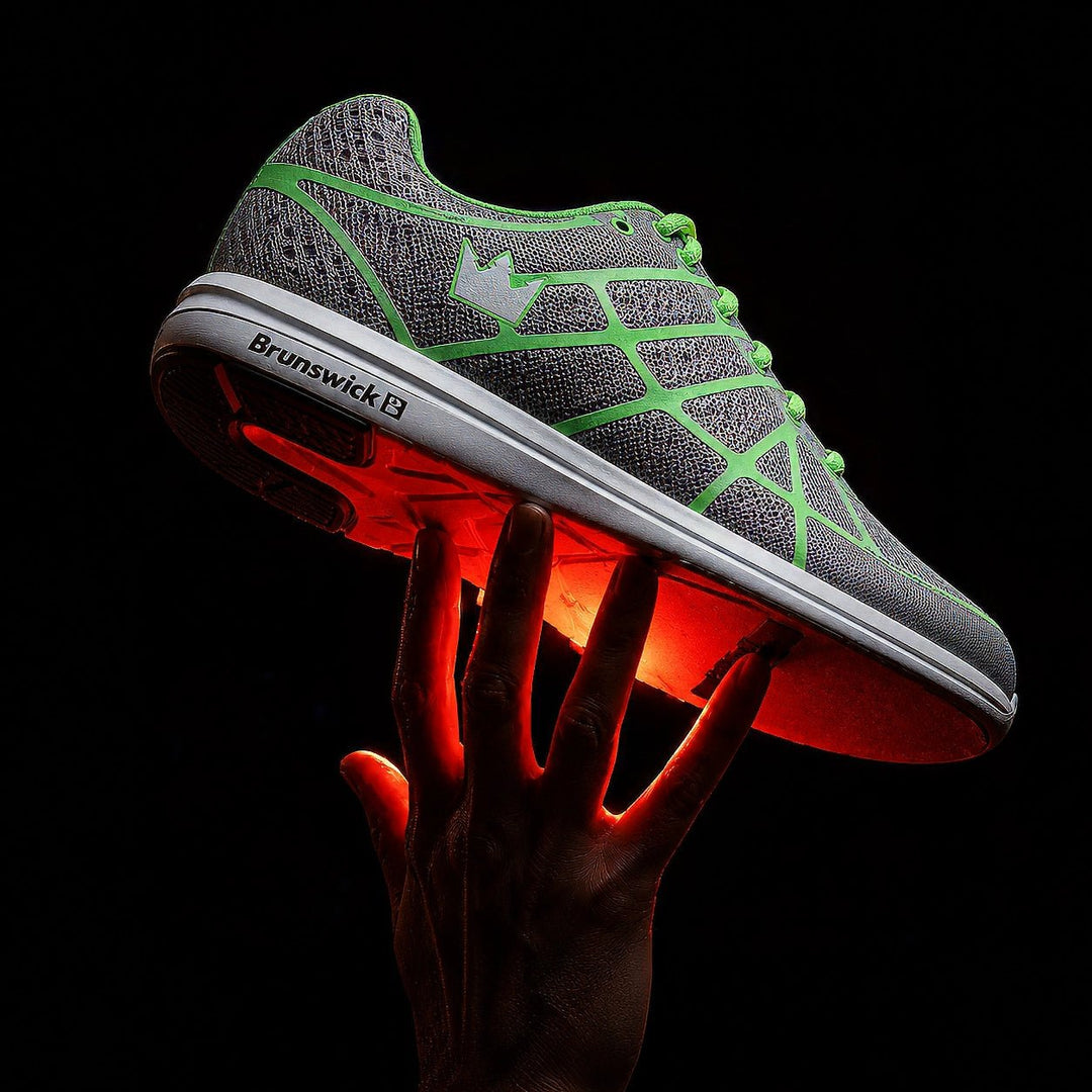 Chaussure de Bowling Velocity Glow Grey/Lime - Bowling Stars