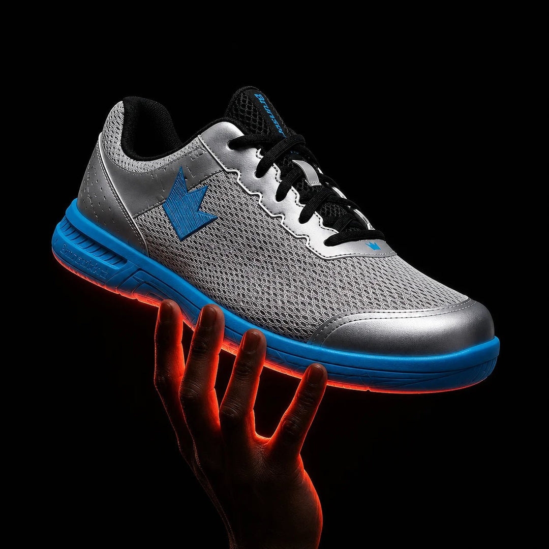Chaussure de Bowling Velocity Silver/Sky Blue - Bowling Stars