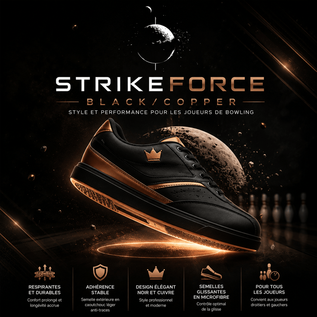 Chaussure de StrikeForce Black/Copper - Bowling Stars
