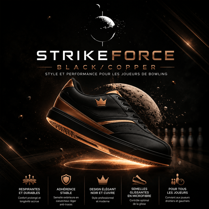 Chaussure de StrikeForce Black/Copper - Bowling Stars