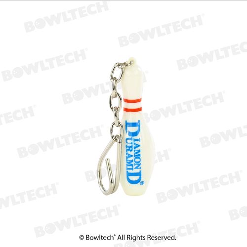 DD PIN KEYRING WHITE - Bowling Stars