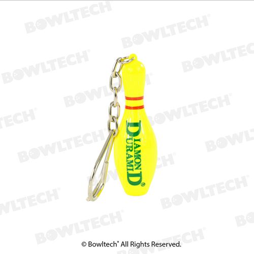 DD PIN KEYRING YELLOW - Bowling Stars