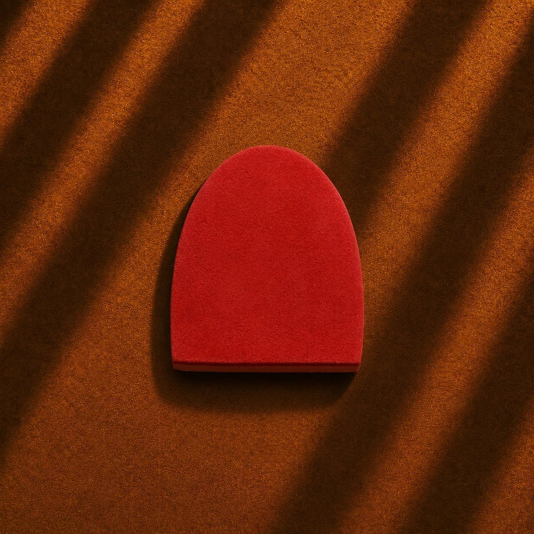 HEEL 1 RED STAR - LEATHER HEEL - Bowling Stars