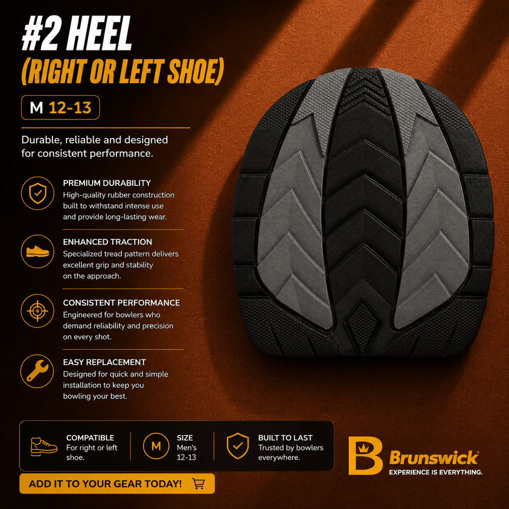 HEEL - Semelle de Chaussure Droite ou Gauche M-12/13 - Bowling Stars