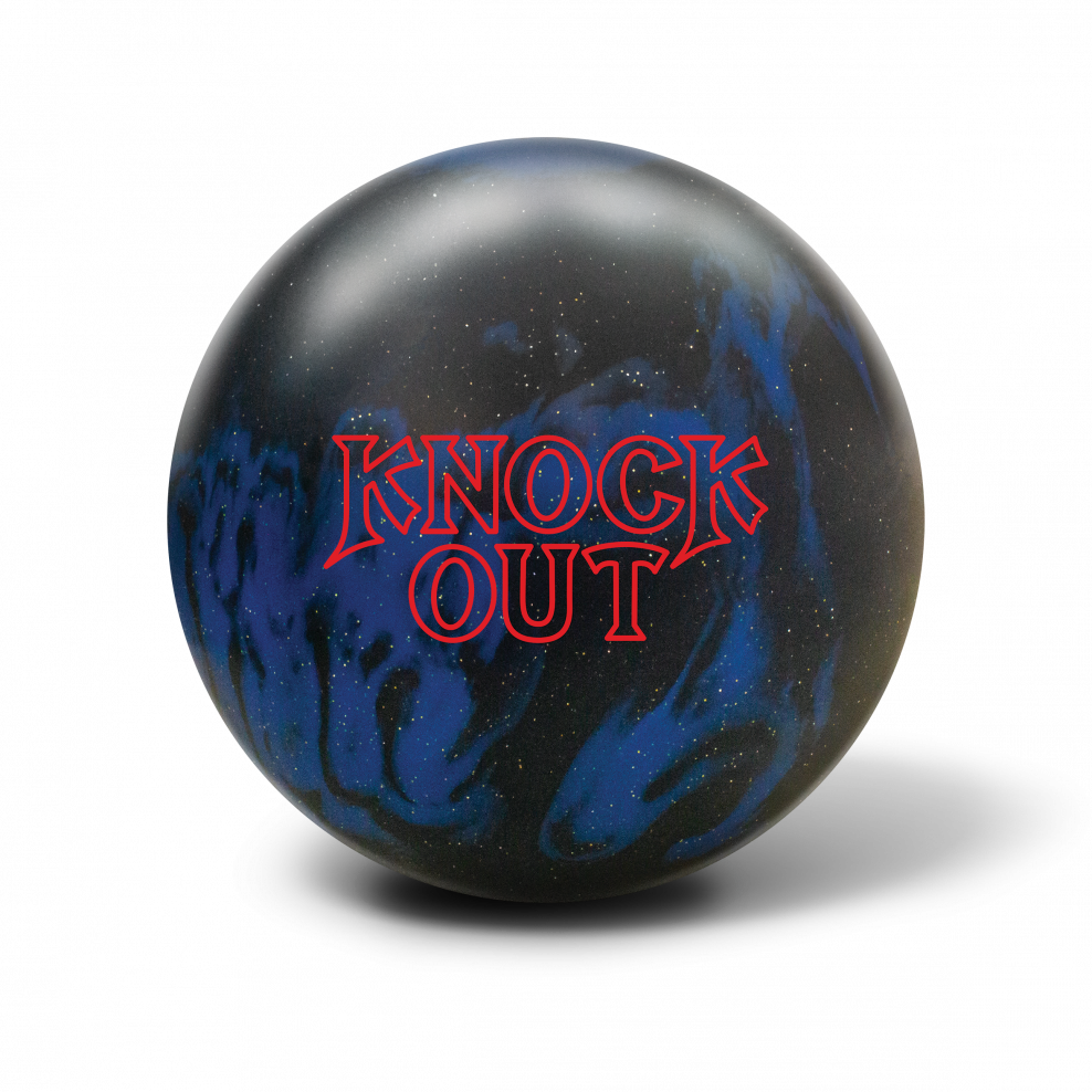 boule de bowling, BOULE KNOCK OUT BLACK & BLUE - Bowling Star's