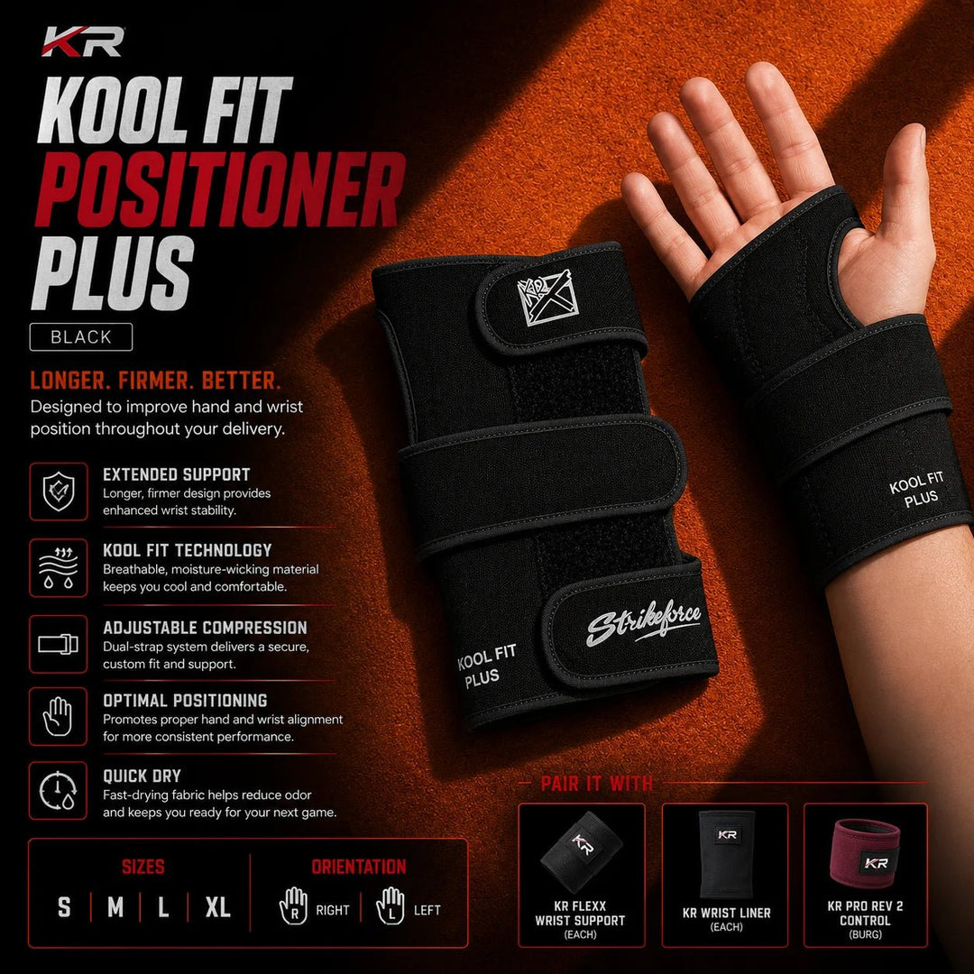 KR KOOL FIT POSITIONER PLUS - BLACK - Bowling Stars