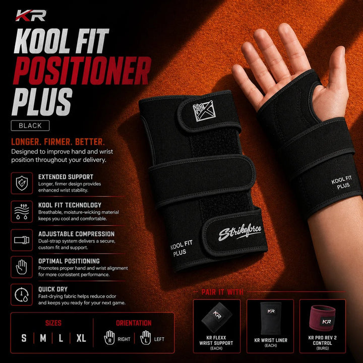 KR KOOL FIT POSITIONER PLUS - BLACK - Bowling Stars