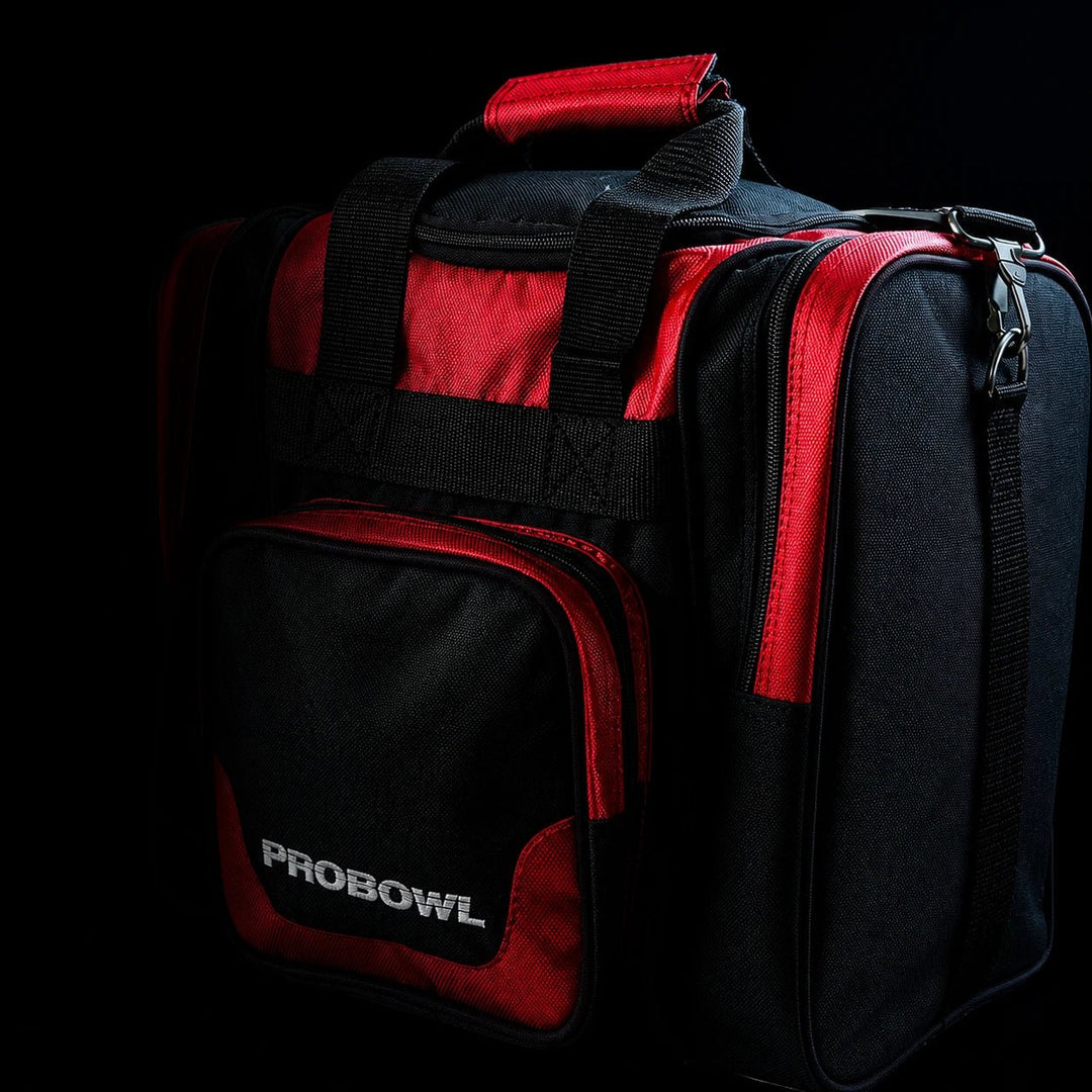 PRO BOWL SINGLE BAG DELUXE BLACK/RED - Bowling Stars
