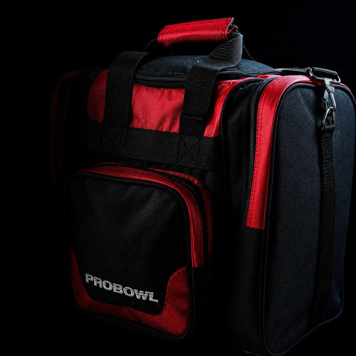 PRO BOWL SINGLE BAG DELUXE BLACK/RED - Bowling Stars