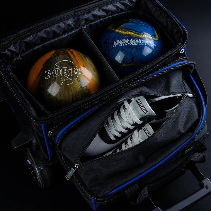 PROBOWL BASIC 2-BALL ROLLER BLACK/BLUE - Bowling Stars