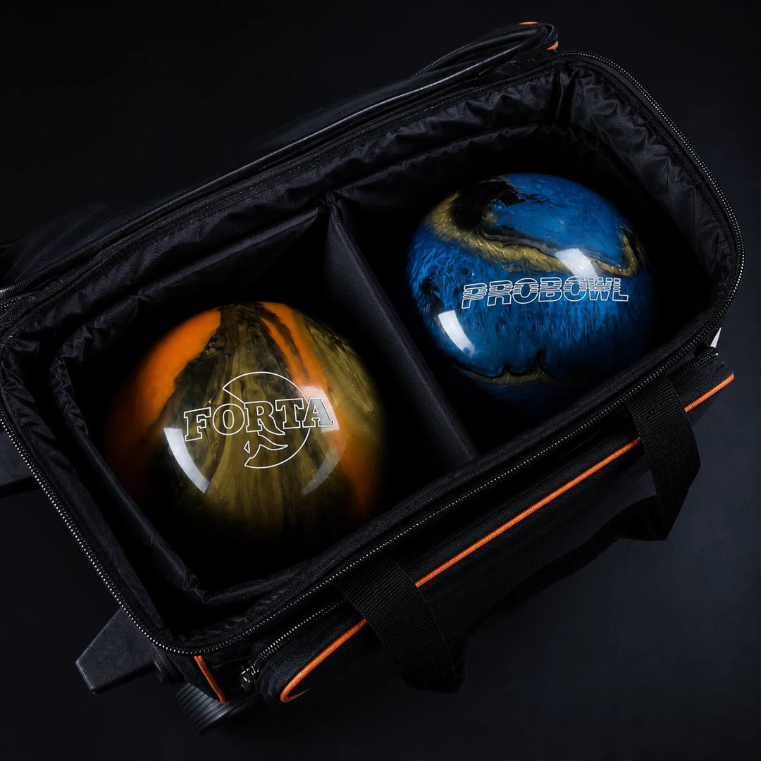 PROBOWL BASIC 2-BALL ROLLER BLACK/ORANGE - Bowling Stars