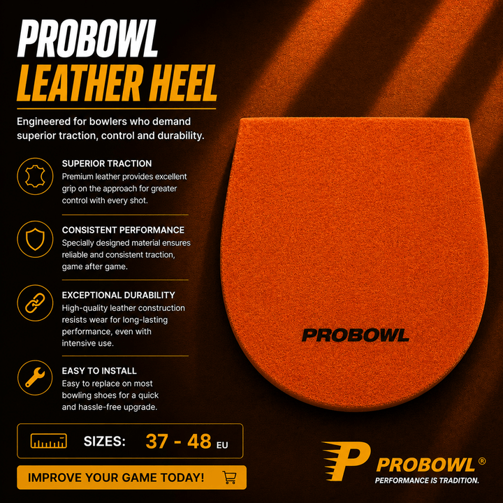 PROBOWL Leather Heel - Tailles 37-48 EU - Bowling Stars