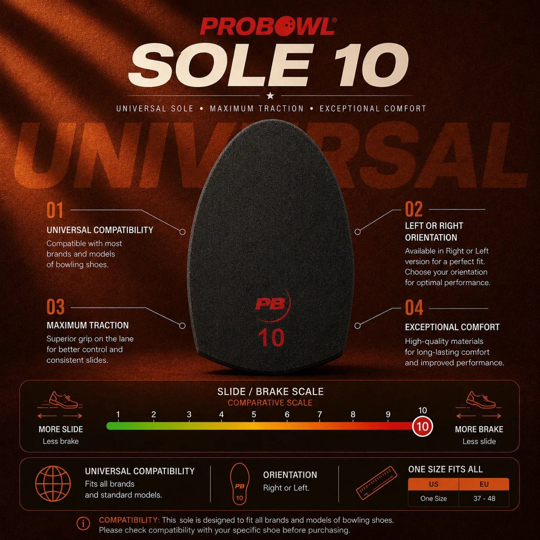 PROBOWL Sole 10 - Taille Unique EU - Bowling Stars