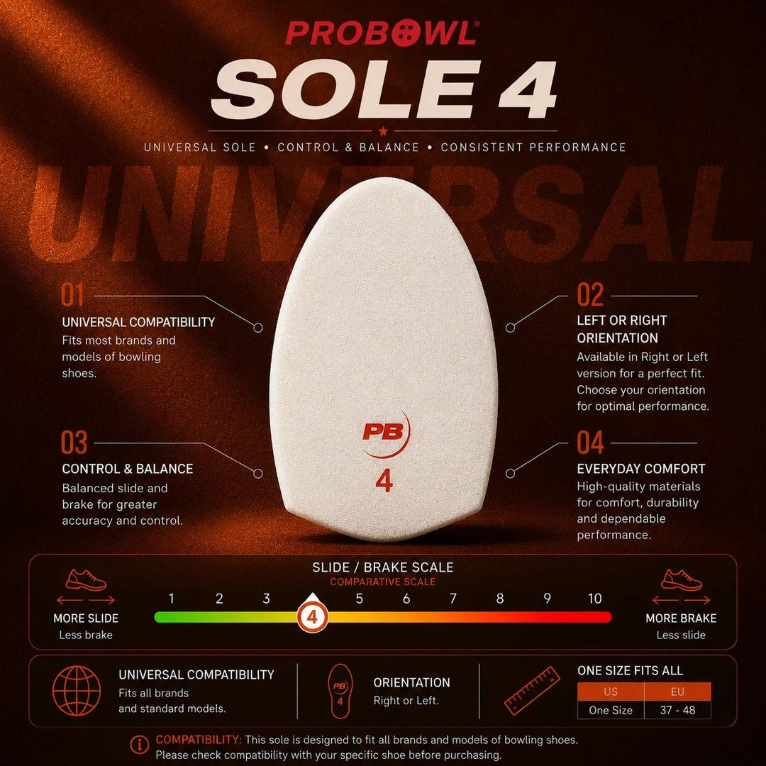 PROBOWL Sole 4 - Taille Unique EU - Bowling Stars