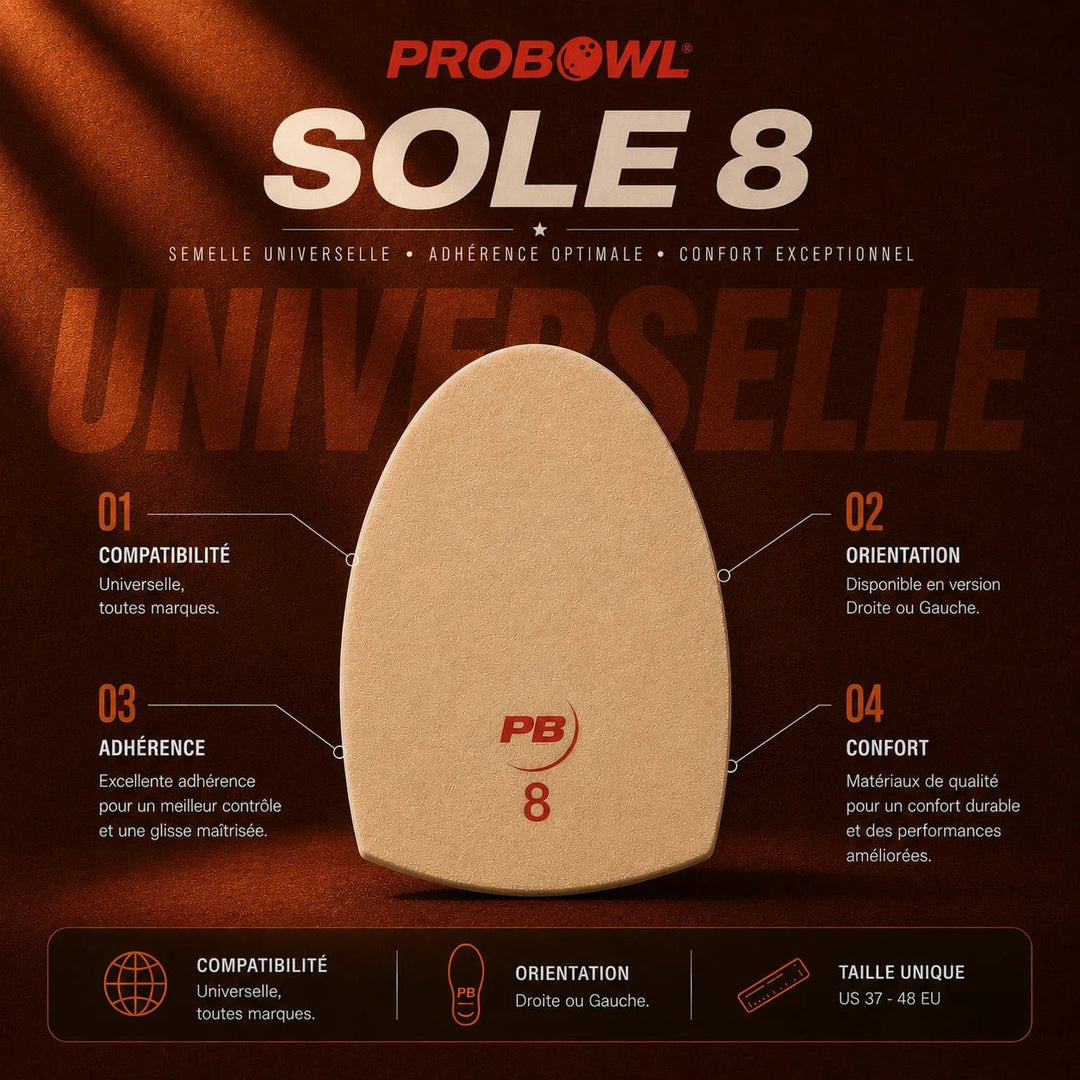 PROBOWL Sole 8 - Taille Unique EU - Bowling Stars