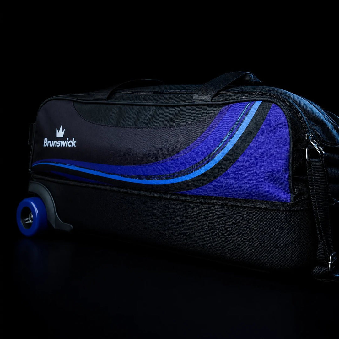 PUNISHER PLUS TRIPLE TOTE - BLACK/BLUE - Bowling Stars