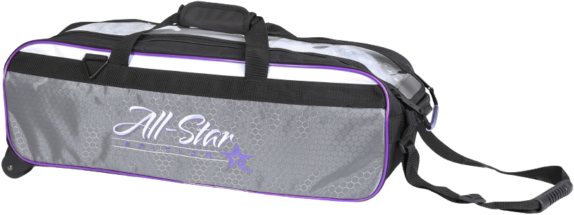 SAC, ROTO GRIP 3-BALL TRAVEL TOTE WHITE/PURPLE - Bowling Star's