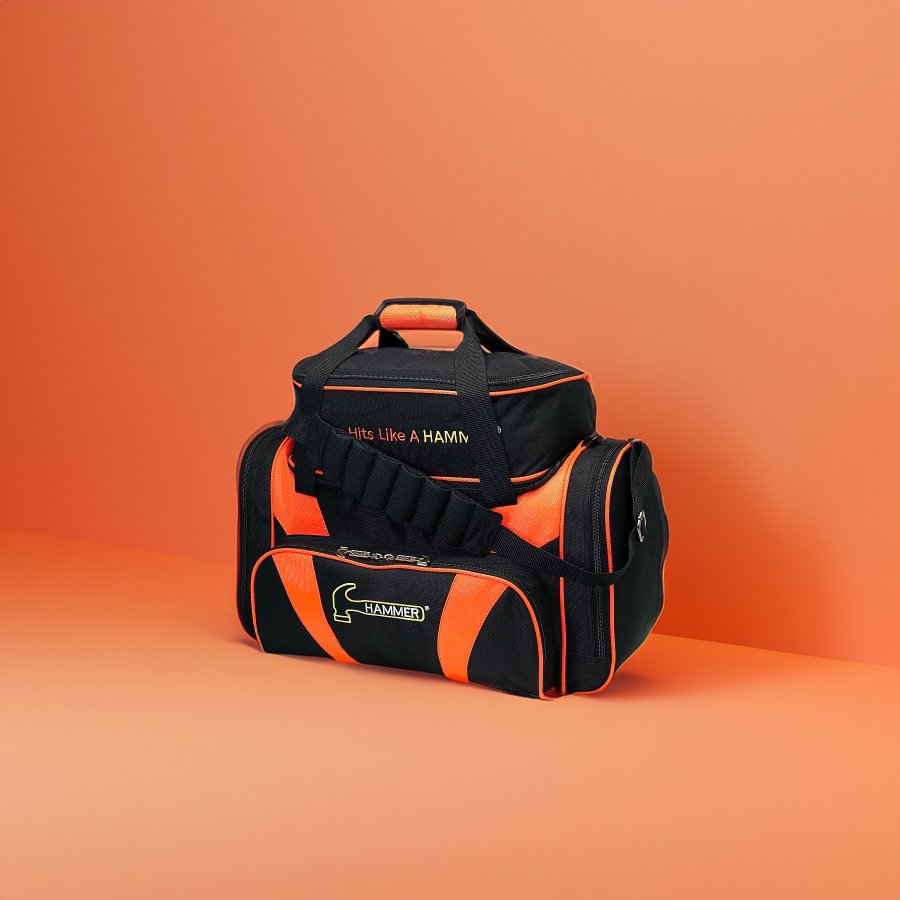 Bolsa HAMMER PREMIUM DELUXE DOUBLE TOTE NEGRO/NARANJA - Bowling Stars