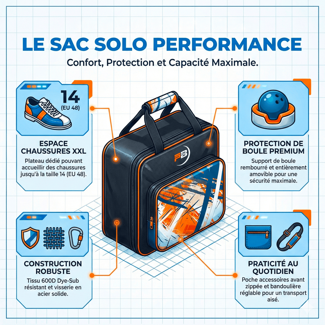 Sac PROBOWL DYE - SUB SINGLE BAG ORANGE - Bowling Stars