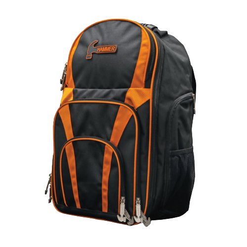 Sac TOURNAMENT BACKPACK BLACK/ORANGE HAMMER - Bowling Stars