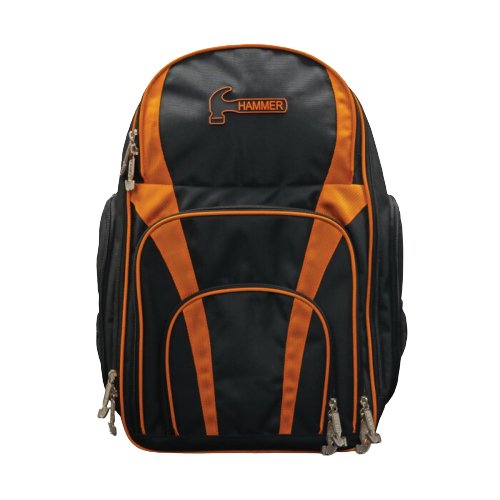 Sac TOURNAMENT BACKPACK BLACK/ORANGE HAMMER - Bowling Stars