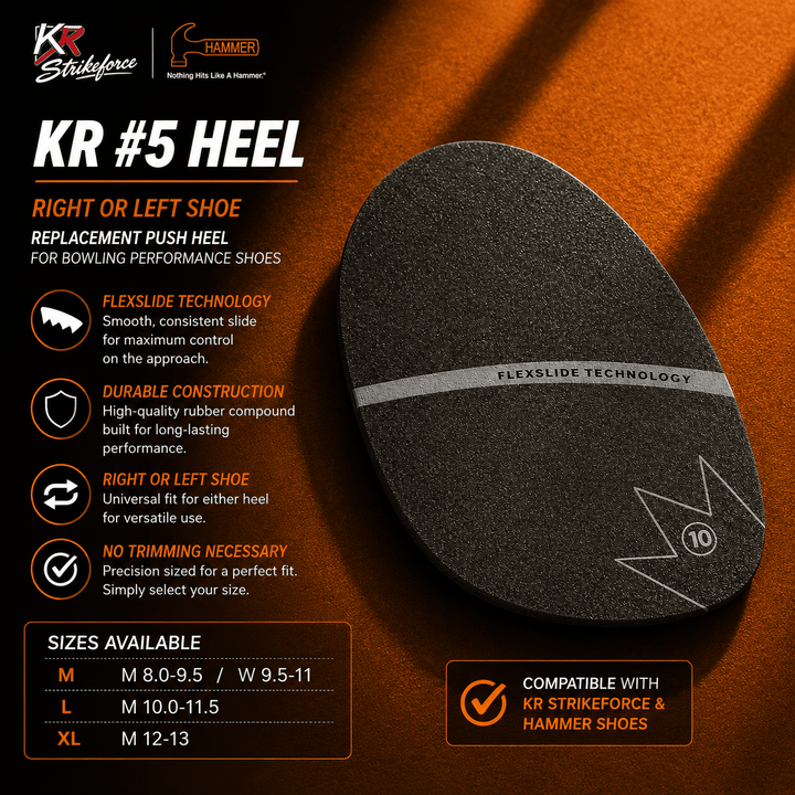 Semelle de Remplacement Brunswick SP-10 en Feutre Gris - Ajustable à Toutes les Tailles - Bowling Stars