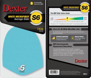 Semelle Dexter S6 en Microfibre Bleue - Glissement Long, Taille XL - Bowling Stars