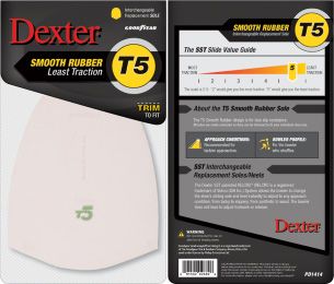 Semelle Dexter T5 Blanche pour Bowling - Traction Minimale - Bowling Stars