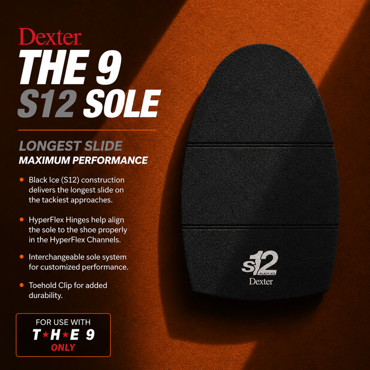 Semelle Dexter The 9 S12 Black Ice - Glisse Extrême pour Approches Collantes - Bowling Stars