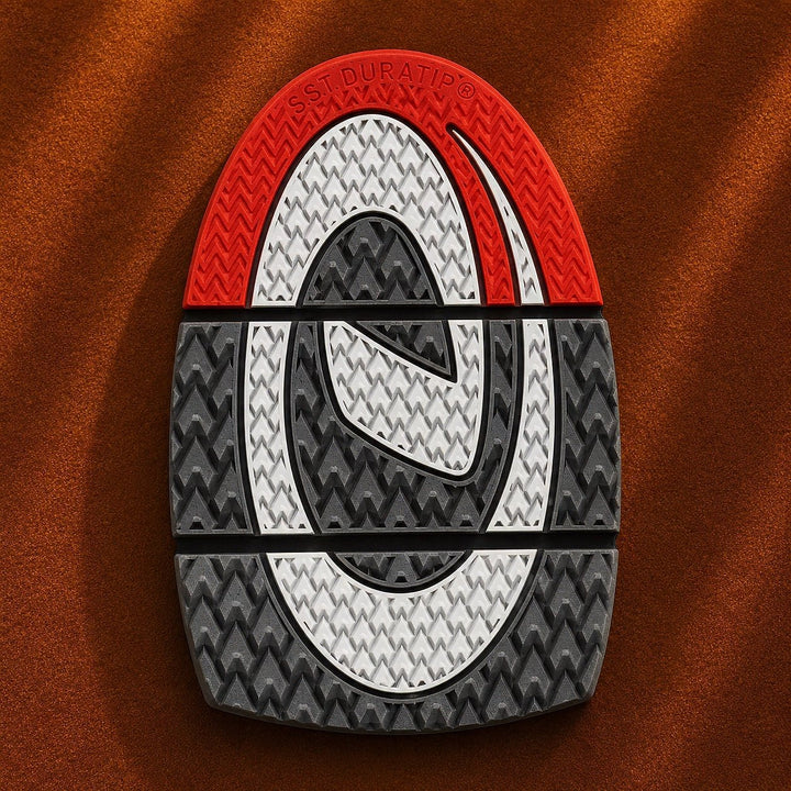 Semelle Dexter The 9 - Traction Maximale, AeroGrips Gris/Rouge - Bowling Stars