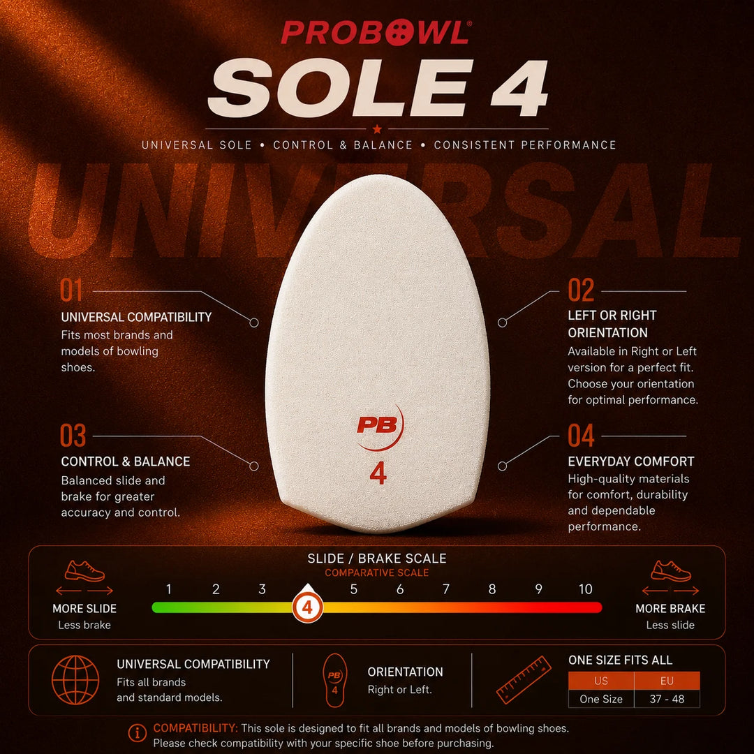PROBOWL Sole 4 - Mărime Unică EU