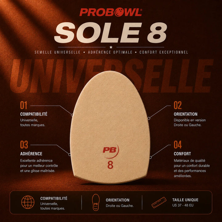 PROBOWL Sole 8 - Mărime Unică EU