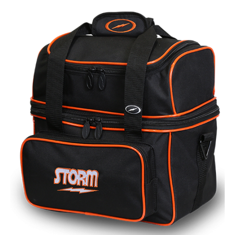 SAC, STORM 1-BALL TOTE FLIP BLACK/ORANGE - Bowling Star's