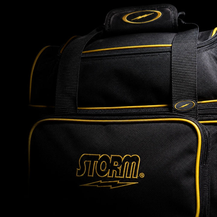 STORM 1-BALL TOTE FLIP BLACK/GOLD - Bowling Stars
