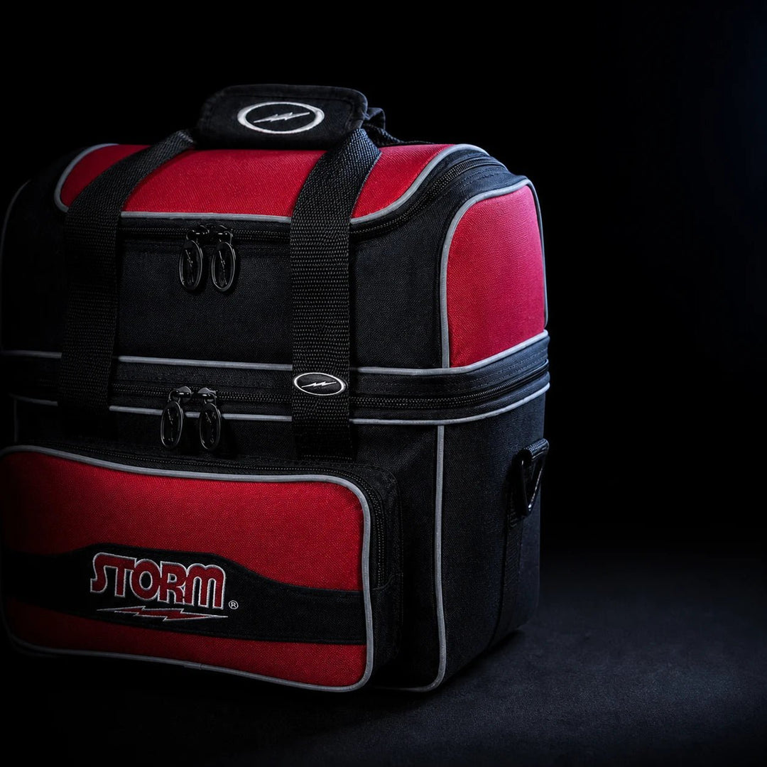 STORM 1-BALL TOTE FLIP BLACK/RED - Bowling Stars
