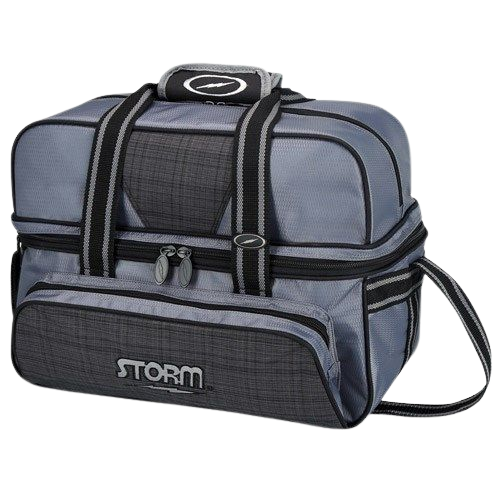 SAC, STORM 2-BALL TOTE DELUXE PLAID/GREY/BLACK - Bowling Star's
