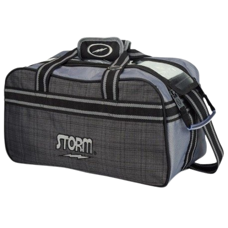 SAC, STORM 2-BALL TOTE PLAID/GREY/BLACK - Bowling Star's