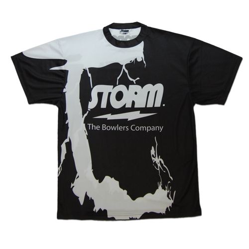 T - SHIRT STORM NEW STYLE BLACK - Stelle del Bowling