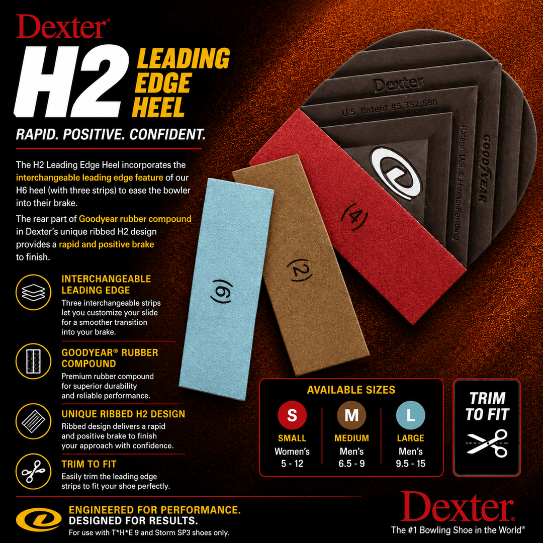 Talon Dexter H2 Leading Edge - Conception Innovante pour Freinage Précis - Bowling Stars
