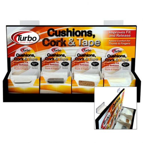 TURBO CUSHIONS, CORK & TAPE SLOT WALL DISPLAY - Bowling Stars