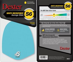 Dexter S6 Blue Microfiber Innersula - Long Glide, Storlek XL